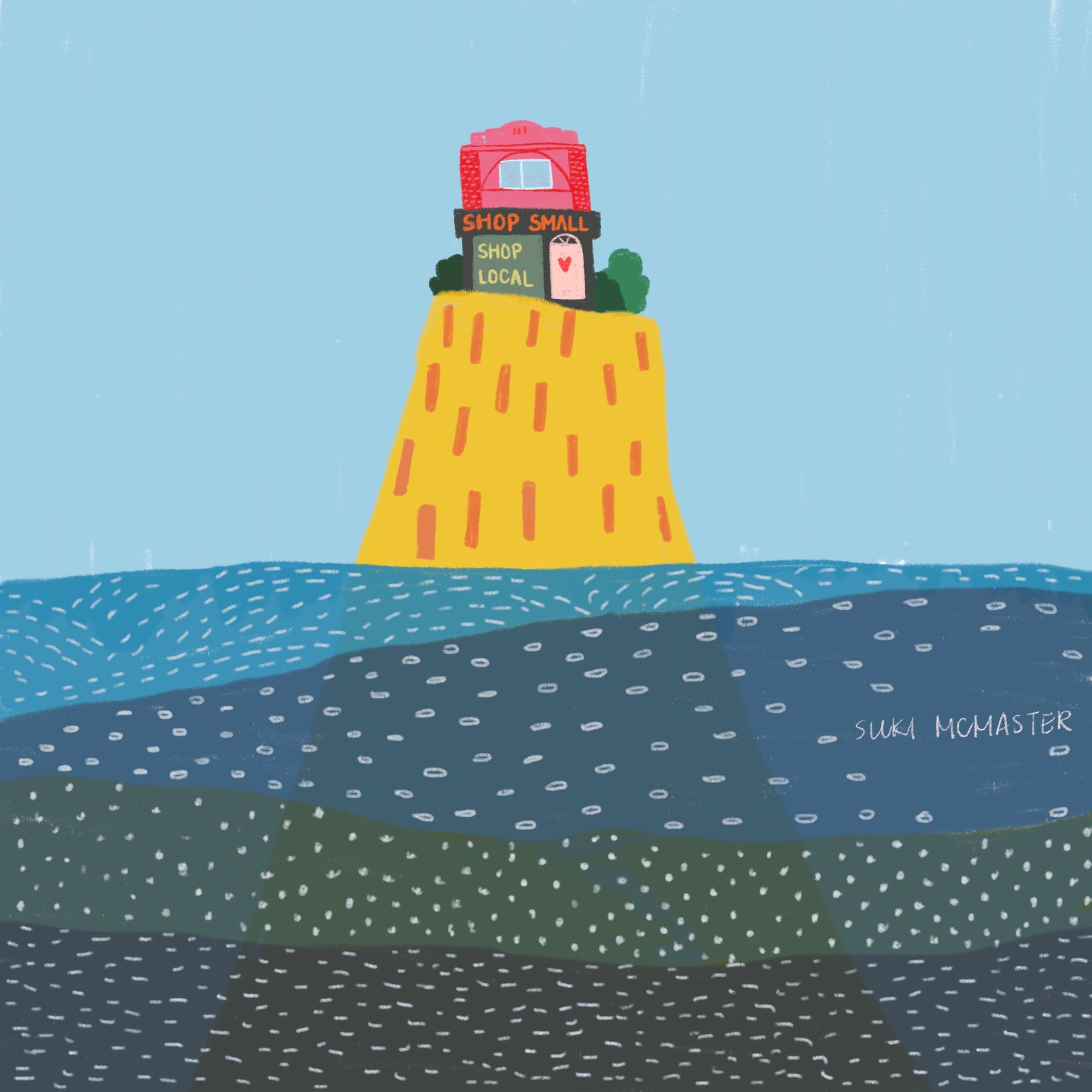 Melbourne Artist Suki McMaster Victoria Flooding Illustration