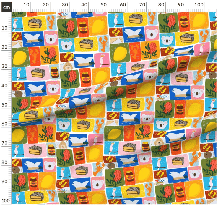 Aussie Icons Design - Melbourne Artist Suki McMaster Fabric Collection