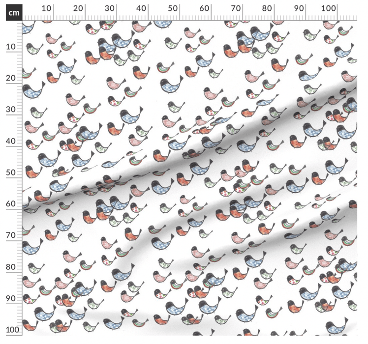 Bird Design - Suki McMaster Fabric Collection Melbourne Design