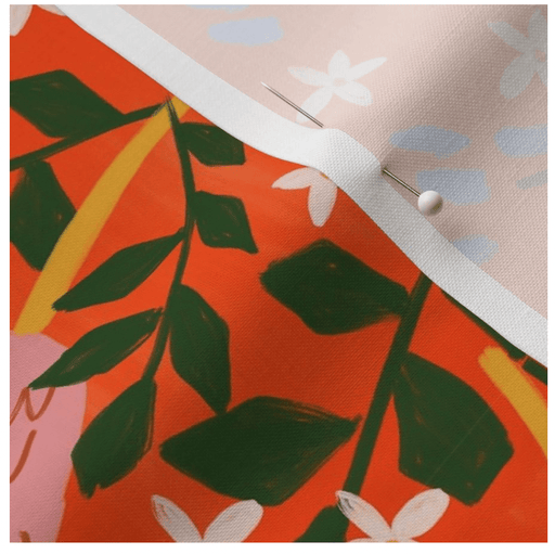 Banksia Red - Suki McMaster Fabric Collection Melbourne Desgin
