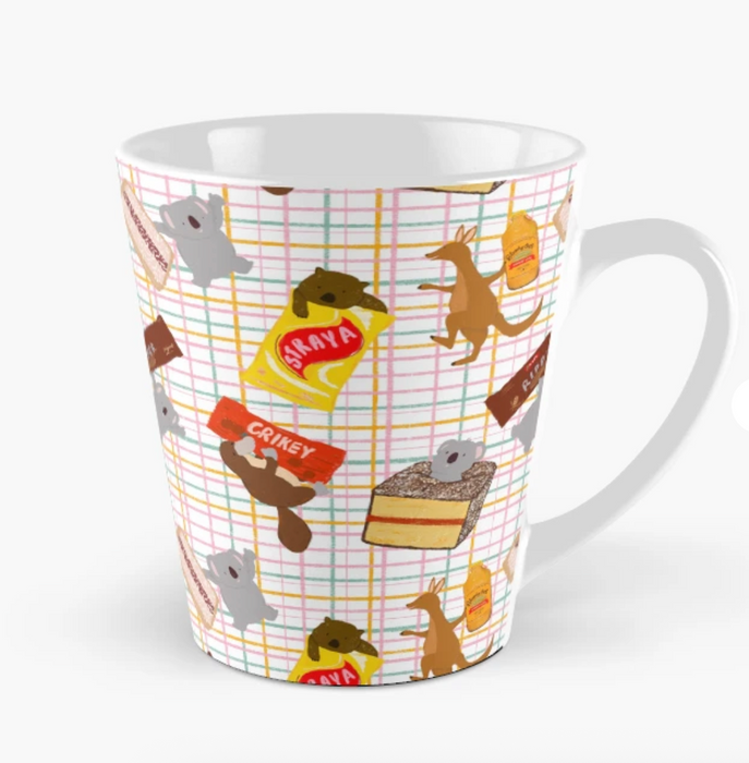 Ceramic Mug - Muchy-muchy Australian Iconic Snacks by Suki McMaster