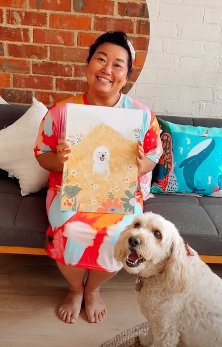 Blank Card - Happy Daisy by Suki McMaster