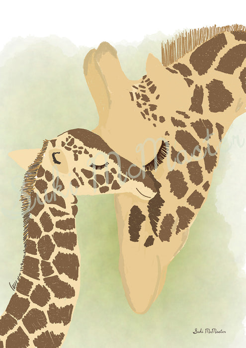 Wall Art Print - Giraffe by Suki McMaster