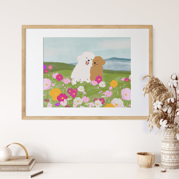 Wall Art Print - Daisy and Banjo: A Tale of Friendship by Suki McMaster