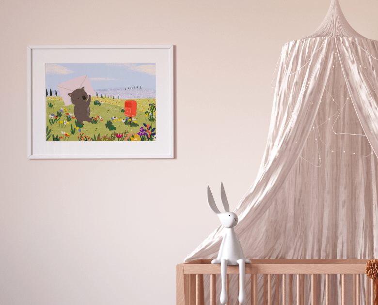 Wall Art Print- Sending Love to You by Suki McMaster