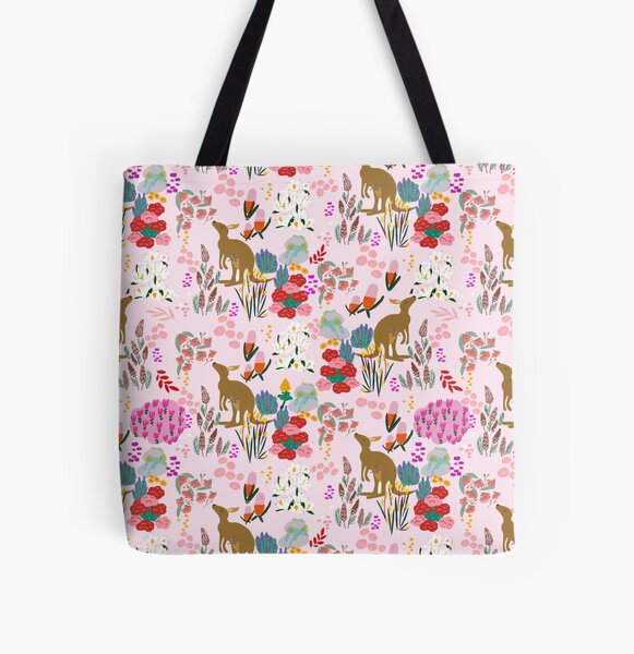 Tote Bag - Pink Kangaroo by Suki McMaster