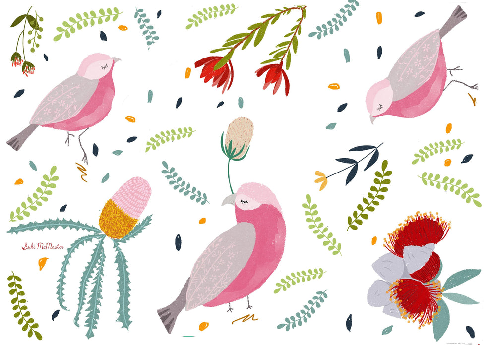 Blank Card - Georgie Galah Cockatoo by Suki McMaster