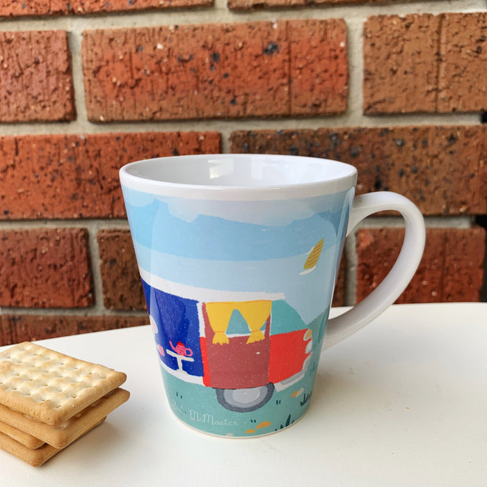 Suki McMaster Mug - Koala and Red Kombi