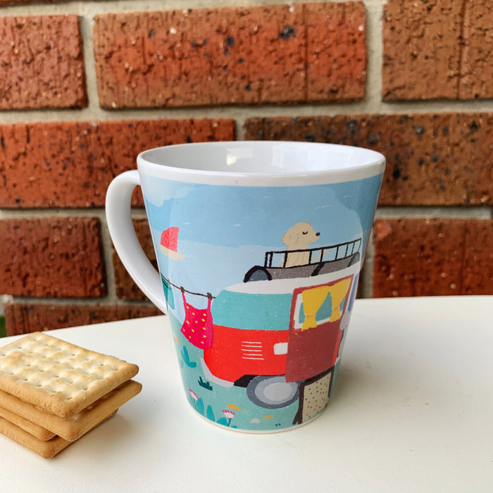 Suki McMaster Mug - Koala and Red Kombi