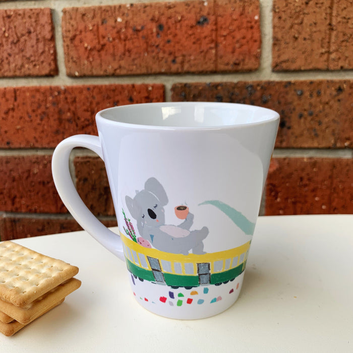 Ceramic Mug - Koala on Melbourne Tram by Suki McMaster