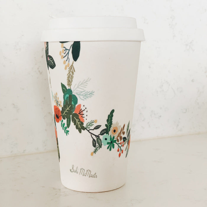 Bamboo Reusable Cup - Piglet by Suki McMaster