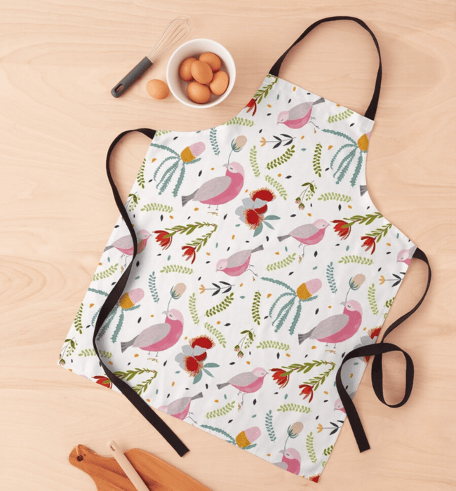 Adult Apron - Georgie the Galah by Suki McMaster