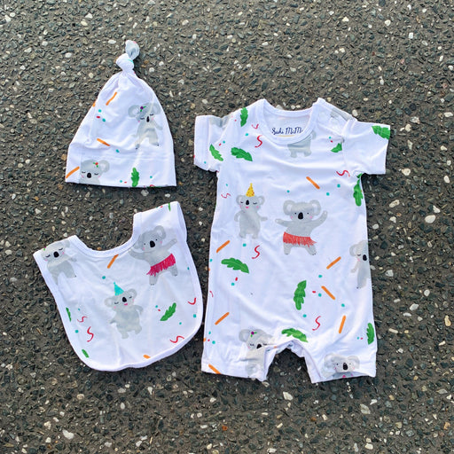 Suki McMaster Melbourne Design Newborn Gift Set koala Bodysuit