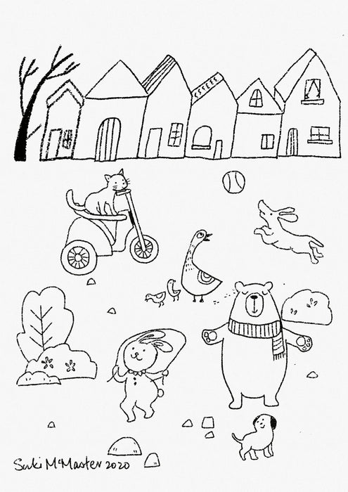 Suki McMaster School Holiday Colouring - Free Download