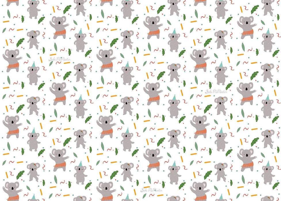 Suki McMaster Wrapping Paper - Dancing Koala