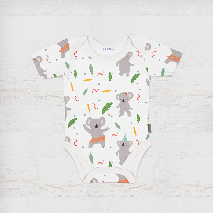 Bamboo Baby Onesie Romper - Dancing Koala by Suki McMaster