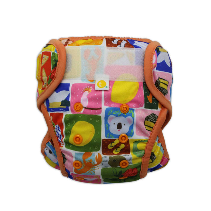 Tyoub x Suki McMaster Adjustable Reusable Swim Nappy and Wet Bag - Aussie Icons