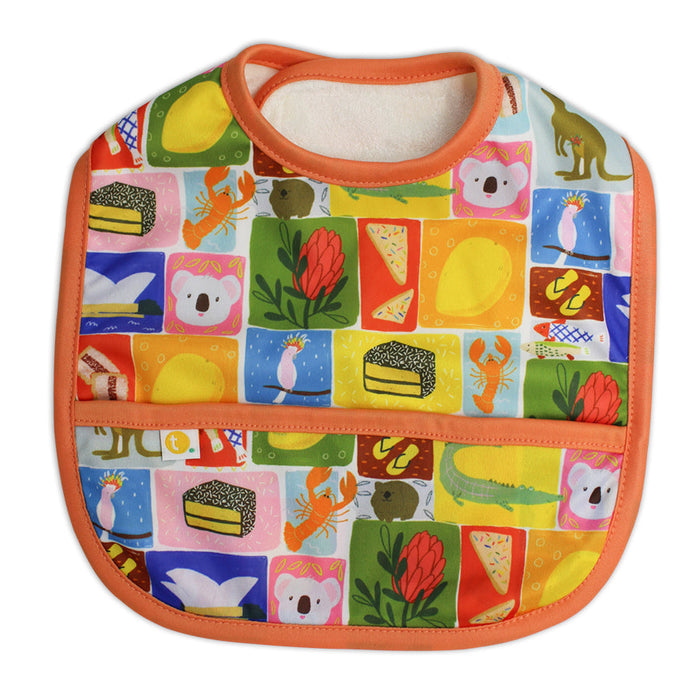 Tyoub x Suki McMaster Baby Bib Stay-dry - Aussie Icons