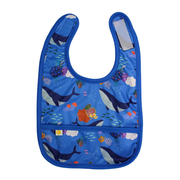 Tyoub x Suki McMaster Baby Bib Stay-dry - Whales