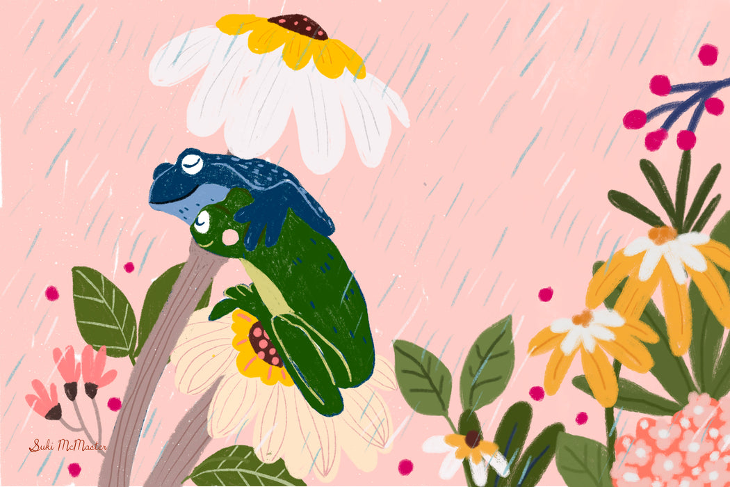 Blank Card - Frog by Suki McMaster