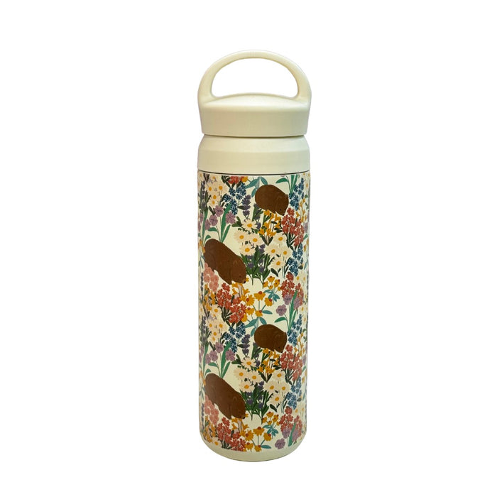 Insulated Water Bottle - Wombat Florals by Suki McMaster