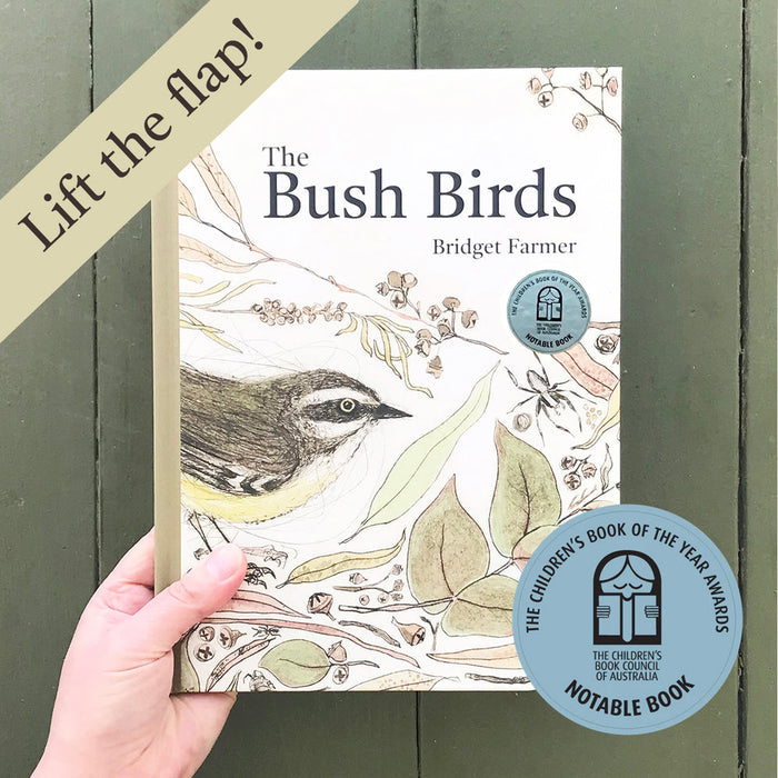 The Bush Birds - Children's Lift The Flap Book By Bridget Farmer