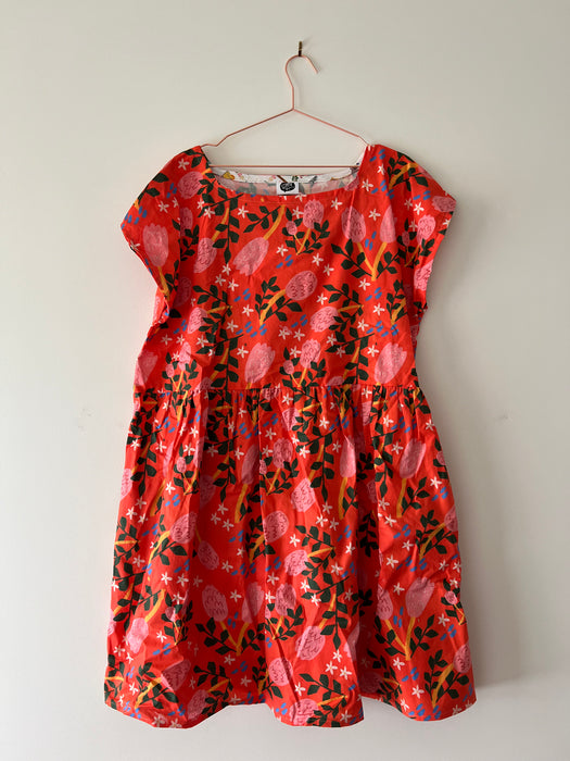 Handmade Smock Dress - Red Banksia Design by Suki McMaster | FREE SHIPPING