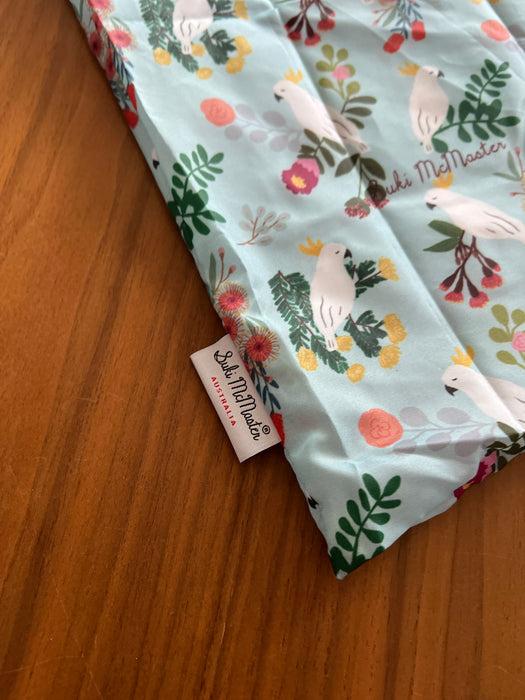 Reusable Shopping Bag - Cockatoo And Australian Native Floral by Suki McMaster