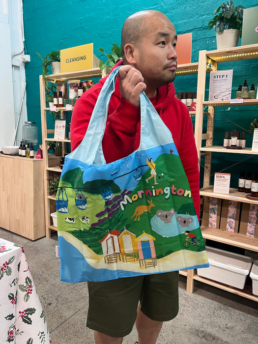 Reusable Shopping Bag - Mornington Peninsula by Suki McMaster