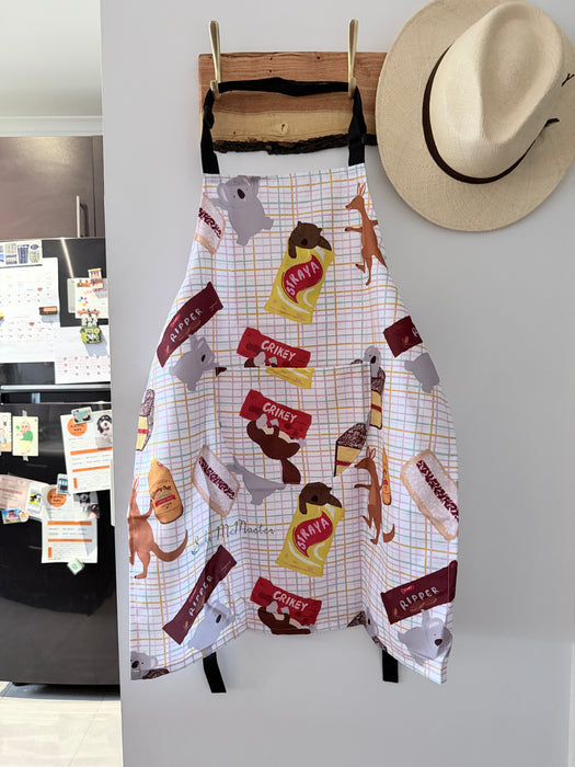 Adult Apron - Munchy Australian Snacks by Suki McMaster