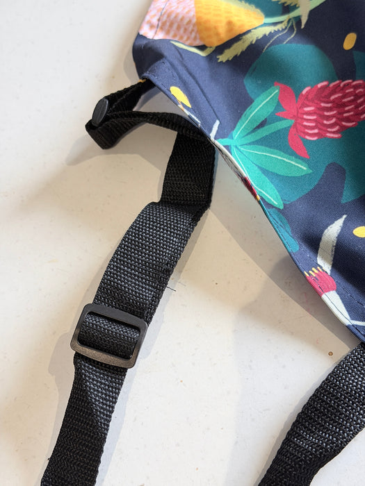 Adult Apron - Kookaburra and Australian Native Floral by Suki McMaster