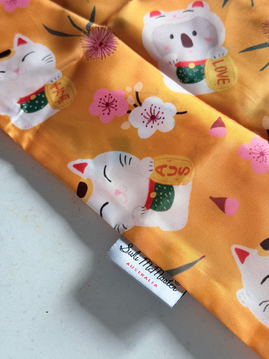 Reusable Shopping Bag – Japanese Lucky Cat and Koala Eco Tote by Suki McMaster