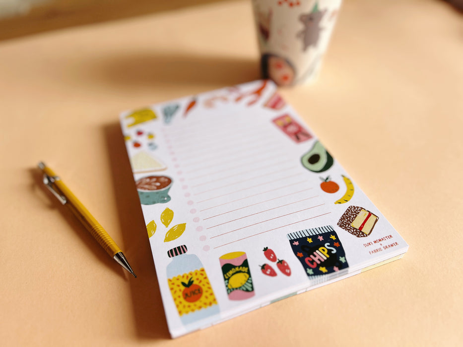 Land Down Under Aussie Snack Notepad - by Suki McMaster X Fabric Drawer