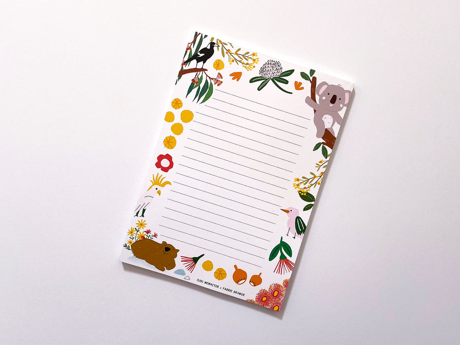 Land Down Under Australian Animal Notepad - by Suki McMaster X Fabric ...