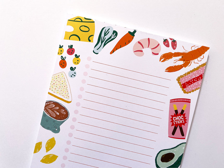 Land Down Under Aussie Snack Notepad - by Suki McMaster X Fabric Drawer