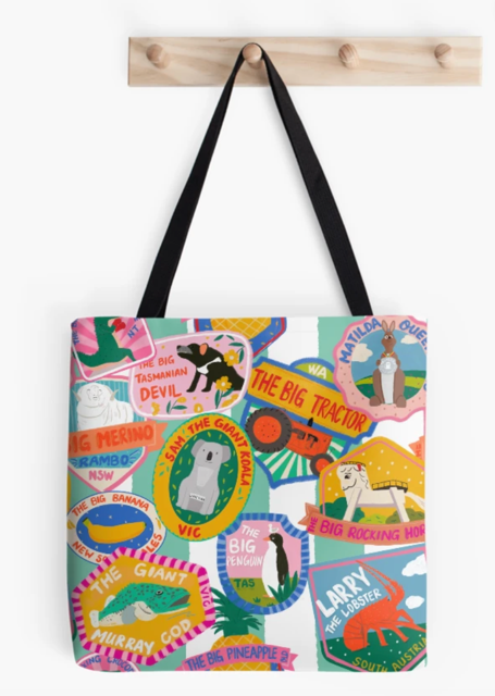 Tote Bag - Australia Big by Suki McMaster