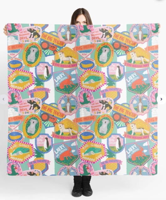 Extra Large Scarf - Australia Big by Suki McMaster