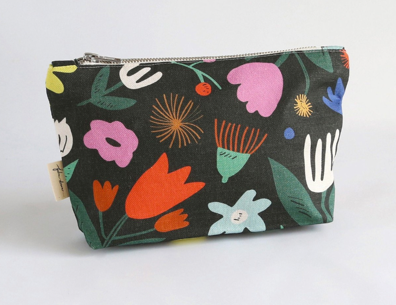 Zip Pouch - Floral Pop by Fabric Drawer