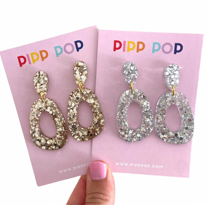 Earrings - Glitter Dangles by Pipp Pop