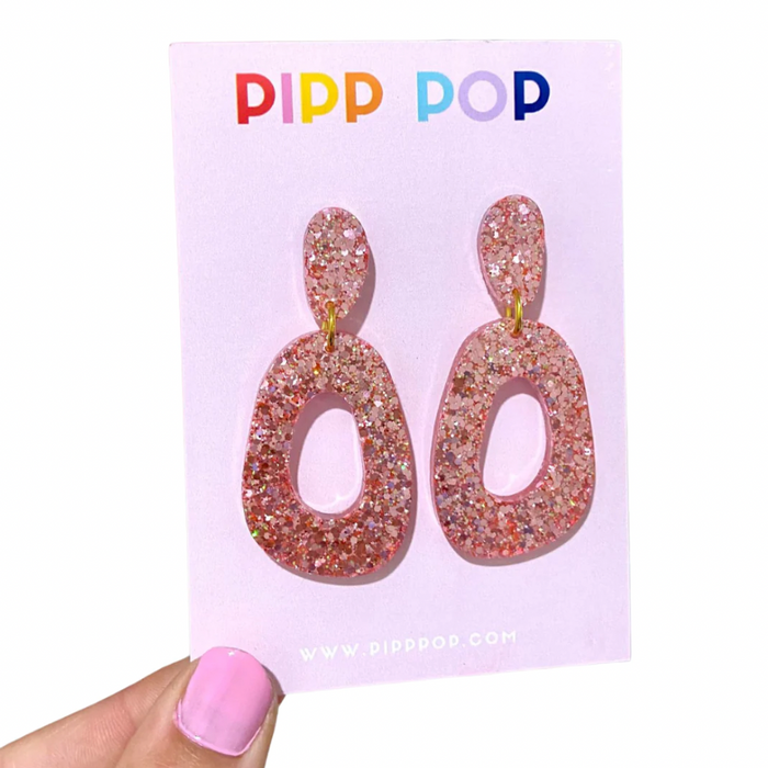Earrings - Glitter Dangles by Pipp Pop