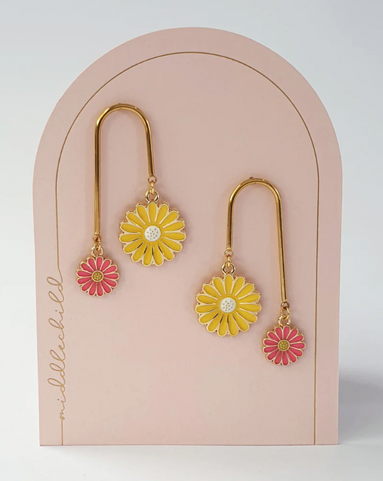Earrings - Daisy Duke | Yellow/Hotpink by Middle Child
