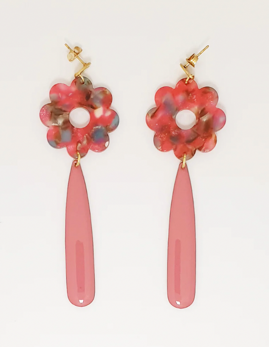 Earrings - Tootsie | Pink by Middle Child