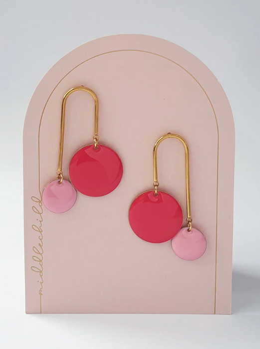 Earrings - Bubbles | Pink by Middle Child