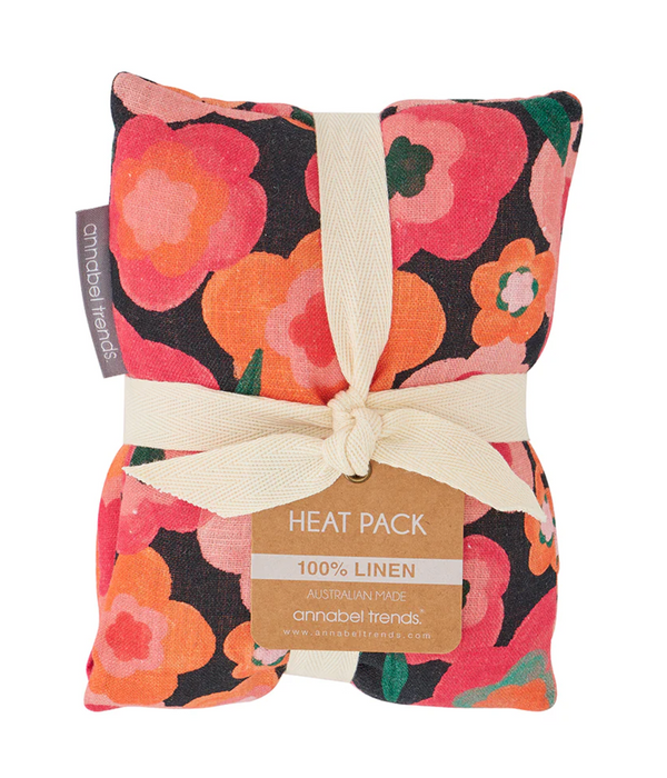 Heat Pillow - Linen - Midnight Blooms - By Annabel Trends