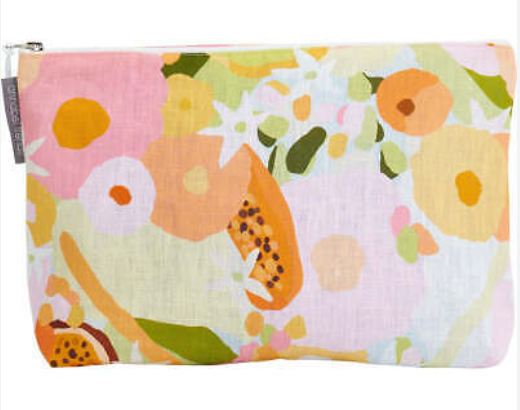 Cosmetic Bag - Linen - Tutti Fruitti - By Annabel Trends