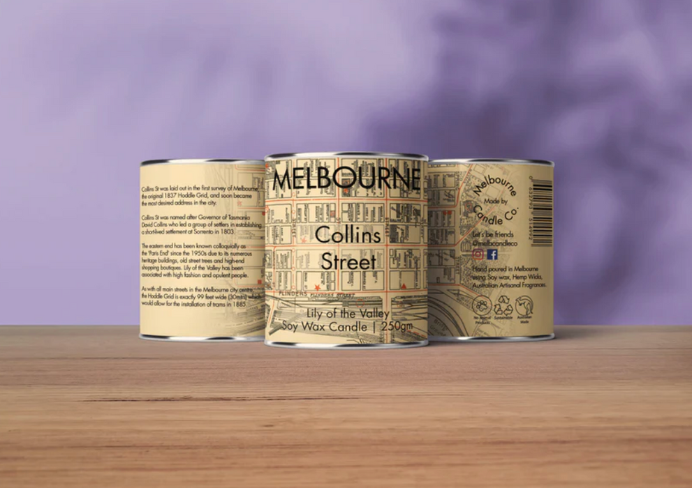 Collins Street Soy Candle - by Melbourne Candle Co.