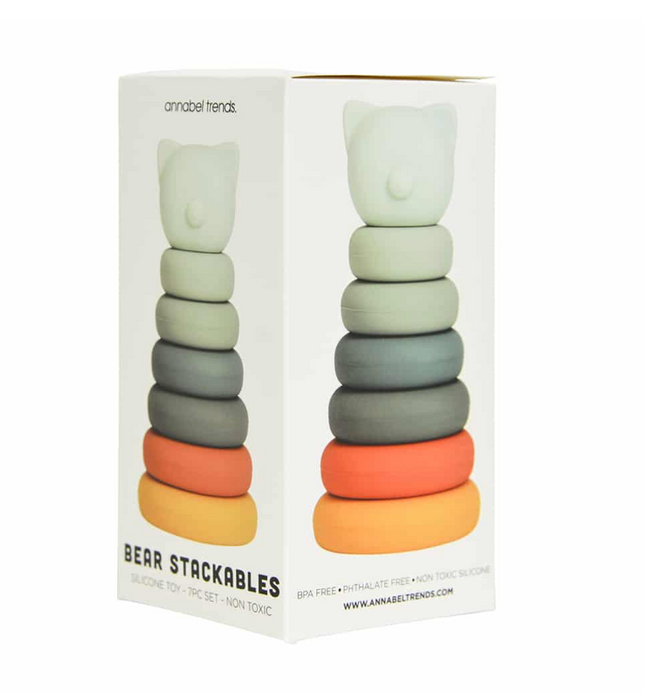 Silicone Stackable Toy - Bear by Annabel Trends