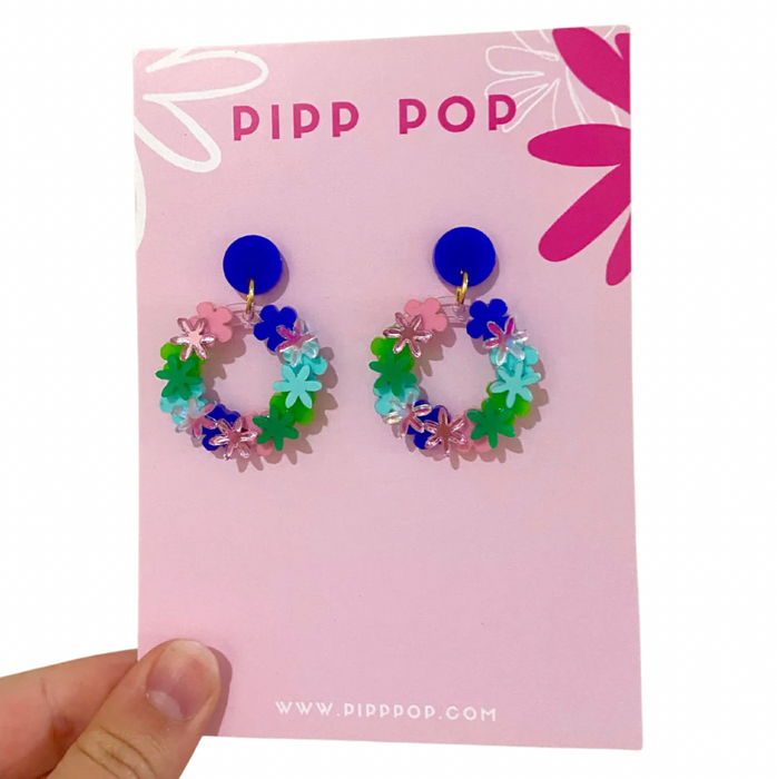 Earrings - Flower Dangles by Pipp Pop