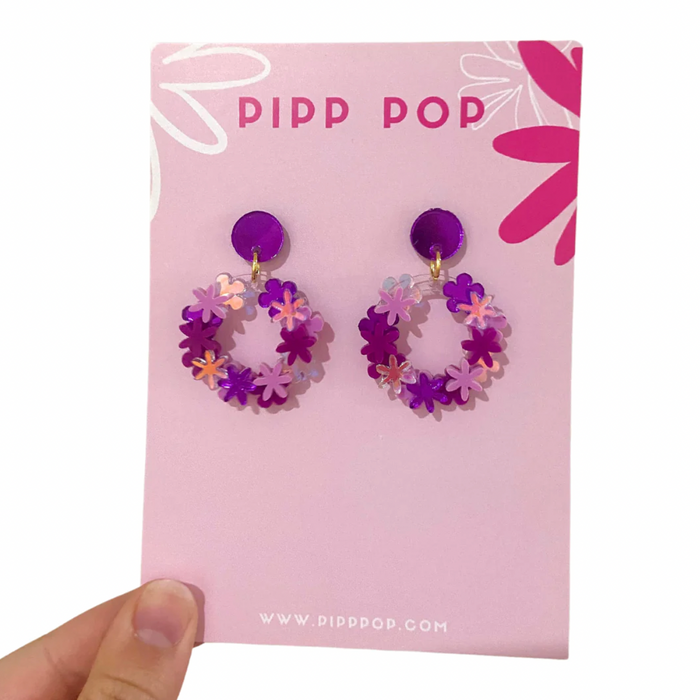 Earrings - Flower Dangles by Pipp Pop