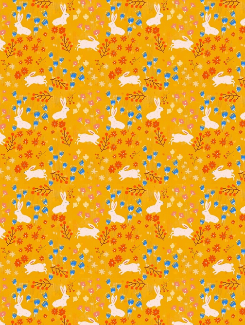 Extra Large Scarf - Autumn Bunny by Suki McMaster